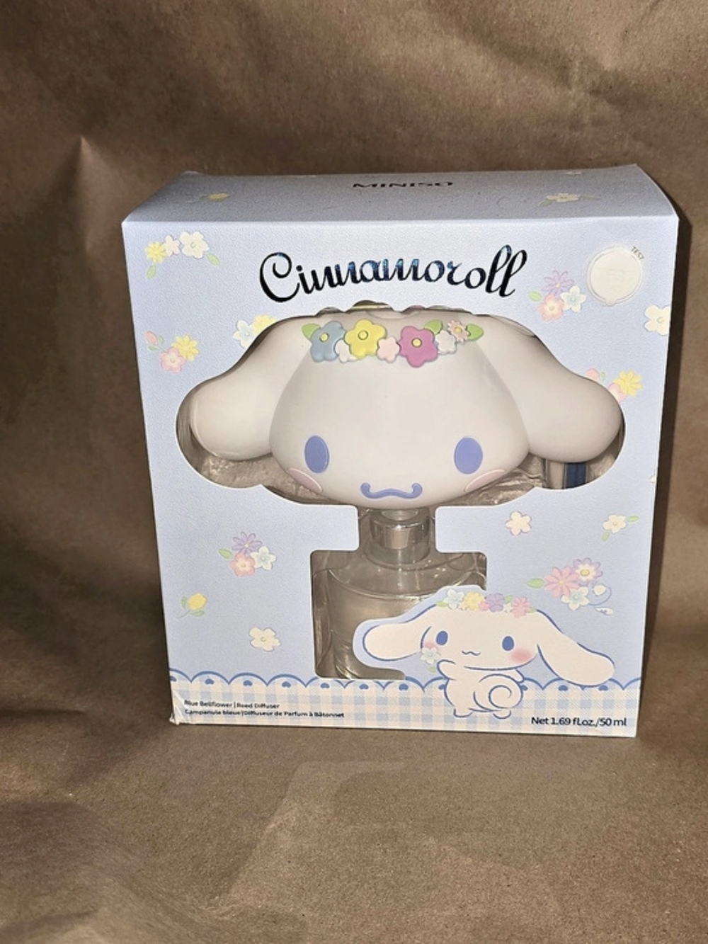 Sanrio Cinnamoroll Character Fragrance Bottle NWT in Blue & White